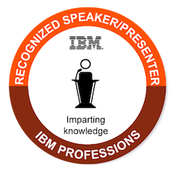 IBM Recognized Speaker/Presenter